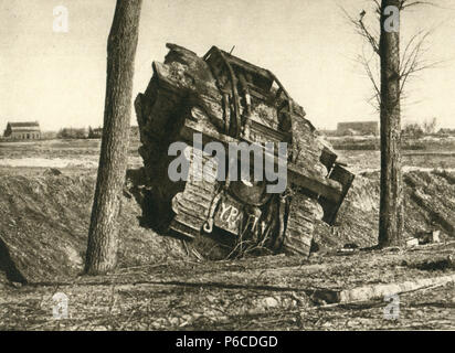 Weltkrieg, Schlacht von Cambrai, British Tank, WK 1, Weltkrieg, Weltkrieg Stockfoto