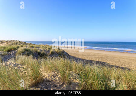 Frankreich, Charente Maritime, Côte de Beauté, Pointe de la Coubre, La Tremblade, Strand und Dünen // Frankreich, Charente-Maritime (17) Côte de Beauté, Stockfoto