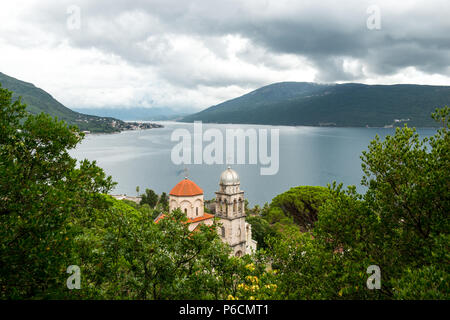 1352 Kirche von Savina orthodoxen Kloster in Herceg Novi Küstenstadt am Eingang der Bucht von Kotor in Montenegro Stockfoto