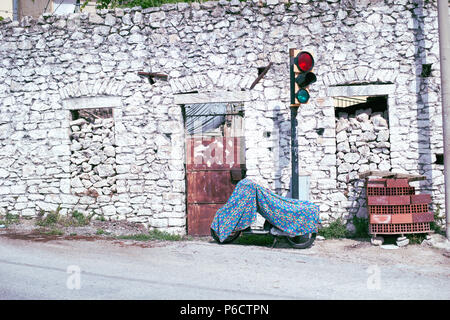 Dorf Vuno, Albanien, Balkan Stockfoto