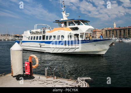 Von Marseille Vieux Port nach l'Estaque von der Maritime shuttle Stockfoto