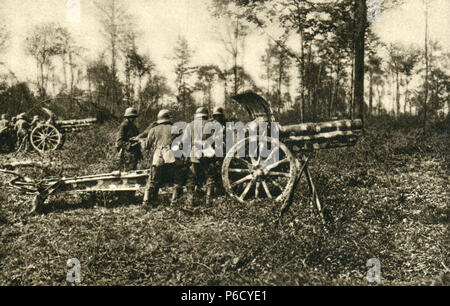 Artillerie, Weltkrieg, Haubitze, WK 1, Weltkrieg, Weltkrieg Stockfoto