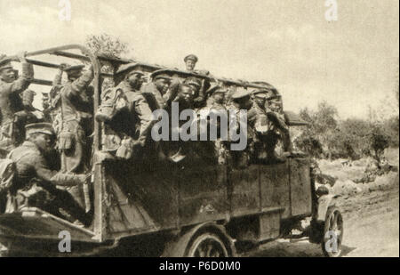 Weltkrieg i, britische Soldaten, kolonialen Truppen, WK 1, Weltkrieg, Weltkrieg Stockfoto