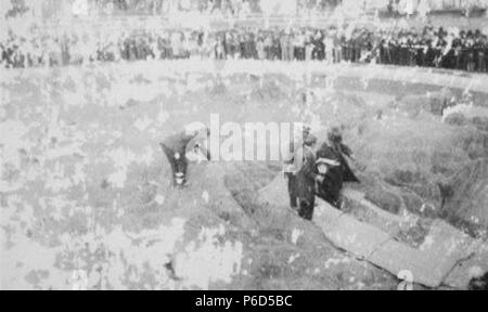 Español: Unica copia conocida de la fotografía del Momento en que El Presidente Manuel Estrada Cabrera coloca La última Piedra del Mapa en entlasten de Guatemala durante La inauguración del mismo En 1905. 1905 62 Mapa 1905 entlasten. c Stockfoto