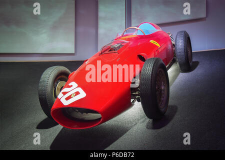 MARANELLO, ITALIEN - Juli 21, 2017: 1958 Ferrari 246 F1 in der Ferrari Museum. Stockfoto