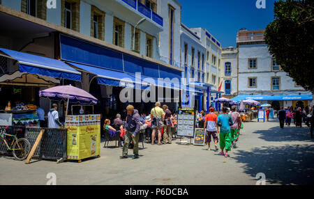 Die modischen Hauptplatz in Essaouirs, Marokko Stockfoto