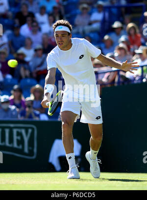 Italiens Marco Cecchinato am Tag sechs der Natur Tal Internationalen an der Devonshire Park, Eastbourne. Stockfoto