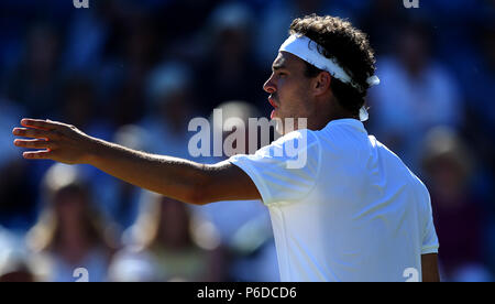 Italiens Marco Cecchinato am Tag sechs der Natur Tal Internationalen an der Devonshire Park, Eastbourne. Stockfoto