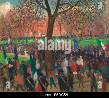 . Parade, Washington Square 1912 50 William J. Glackens-Parade, Washington Square (1912) Stockfoto