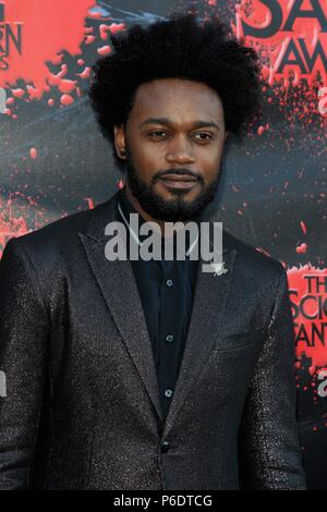 Burbank, CA. 27 Juni, 2018. Echo Kellum in der Ankunftshalle für Akademie der Science Fiction, Fantasy und Horror Filme 44th Saturn Awards, Burbank, CA 27 Juni, 2018. Credit: Priscilla Grant/Everett Collection/Alamy leben Nachrichten Stockfoto