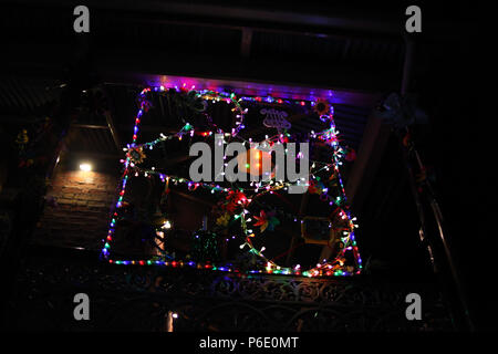 Ballerat, Victoria, Australien, 30. Juni 2018. Ballarat Winter Festival - Ballarat, Victoria, Australien. Gasse Lumieres-Ballarat's Gassen in diesem Winter lokalen Künstler Installationen erhellen die Nacht. Diese lumieres kommen zum Leben jeden Abend bis zum 29. Juli 2018. Credit: Brett Keating/Alamy leben Nachrichten Stockfoto