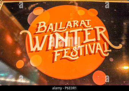 Ballerat, Victoria, Australien, 30. Juni 2018. Ballarat Winter Festival - Ballarat, Victoria, Australien. Ballarat Pop up Ice Rink. Credit: Brett Keating/Alamy leben Nachrichten Stockfoto