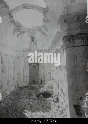 Español: Iglesia de San Francisco tras el terremoto de Guatemala de 1917-18. 1918 73 Sanfrancisco 1918 D Stockfoto