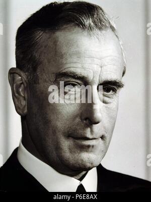 MOUNTBATTEN, HERR. LOUIS MONBATTEN. ALMIRANTE BRITANICO. 1900 - 1979. REPRODUCCION FOTO. Stockfoto
