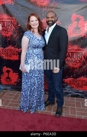 Stacy Reed Payton und Khary Payton die Teilnahme an der 44. jährlichen Saturn Awards 2018 in Castaway am 27. Juni 2018 in Burbank, Kalifornien. Stockfoto