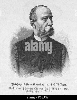 . Gartenlaube sterben. Bild aus Seite 199 in 'Die Gartenlaube'. Bild von Seite 199 der Zeitschrift Die Gartenlaube, 1891. English: Bildunterschrift: "Reichsgerichtspräsident O. von oehlschläger. Nach einer Geschichte von Jan. Braatz, Hofphotograph, in Berlin." Englisch: Bildunterschrift: "Reichsgerichtspräsident O. von oehlschläger. Nach einer Geschichte von Jan. Braatz, Hofphotograph, in Berlin.". N/A 18 Gartenlaube (1891) b 199 Sterben Stockfoto