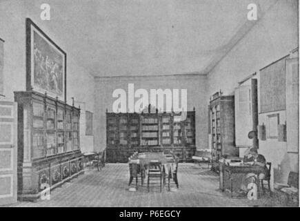 Español: Escuela Facultativa de Medicina y Farmacia del Centro; Biblioteca. 1896 63 Medicinabiblio 1896 Stockfoto