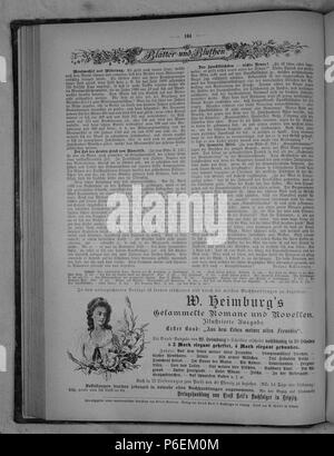 . Gartenlaube sterben. English: Seite 164 aus 'Die Gartenlaube'. Englisch: Seite 164 aus der Zeitschrift Die Gartenlaube für 1891. Extrahierte Bild (falls vorhanden): Datei: Die Gartenlaube (1891) b 164.jpg - Hochauflösende,  2,5 MB. English: keine Bildunterschrift Englisch: keine Bildunterschrift. N/A14 Gartenlaube (1891) 164 Sterben Stockfoto