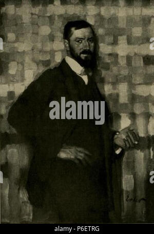 Fritz Erler: Der Bildhauer Theodor von Gosen, 1908. 1908 49 Fritz Erler - Bildhauer Theodor von Gosen, 1908 Stockfoto