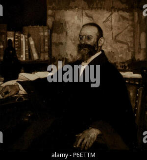 49 Fritz Erler - Porträt Prof. Dr. Albert Neißer - Breslau, 1907 Stockfoto