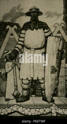 Fritz Erler - Ausschnitt aus den Wandbildern im Festsaal des Neuen Rathauses in Hannover, 1913. 1913 49 Fritz Erler - Ausschnitt aus den Wandbildern im Festsaal des Neuen Rathauses in Hannover, 1913 (6) Stockfoto