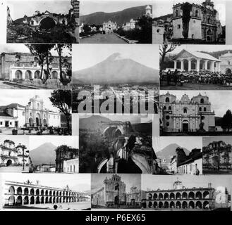 Español: Collage de fotografías de Antigua Guatemala en 1910. Fotografía de Juan José de Jesús Yas. Colección de Ana Aguirre. Primera Fila: La Recolección, Cementerio de San Lázaro, San Francisco El Grande Segunda Fila: Tanque La Unión, Volcán de Agua, San Sebastián Tercera Fila: Catedral Primada de Santiago, Iglesia de la Merced Cuarta Fila: Desconocida, Nuestra Señora del Carmen, desconocida, Arco de Santa Catalina, Ermita del Espíritu Santo Quinta Fila: Palacio de Los Capitanes Generales, Iglesia y Hospital de San Pedro, echten Ayuntamiento Englisch: Antigua Guatemala Collage von 1910. Juan Stockfoto