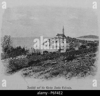 . Gartenlaube sterben. Bild aus Seite 284 in 'Die Gartenlaube'. Bild von Seite 284 der Zeitschrift Die Gartenlaube, 1897. English: Bildunterschrift: "Aussicht auf die Kirche Santa Eufemia." Englisch: Bildunterschrift: "Aussicht auf die Kirche Santa Eufemia.'. N/A 33 Gartenlaube (1897) b 284 2 sterben Stockfoto