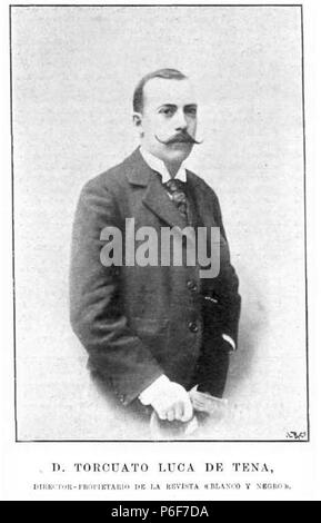 1899 - Torcuato-Luca-de-Tena Álvarez-ossorio. Stockfoto