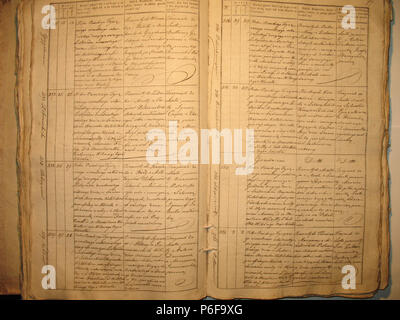 95 Šeduvos RKB 1840-1847 krikšto metrikų knyga077 Stockfoto