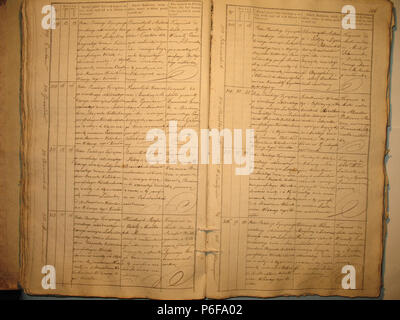 95 Šeduvos RKB 1840-1847 krikšto metrikų knyga 106 Stockfoto