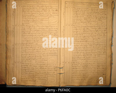 95 Šeduvos RKB 1840-1847 krikšto metrikų knyga 115 Stockfoto