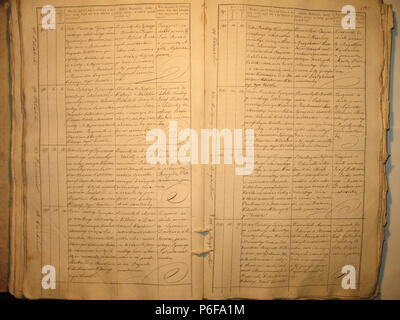 95 Šeduvos RKB 1840-1847 krikšto metrikų knyga 135 Stockfoto