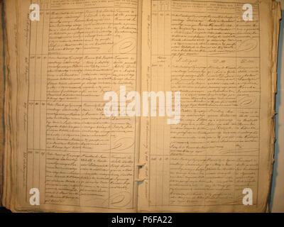 95 Šeduvos RKB 1840-1847 krikšto metrikų knyga 140 Stockfoto