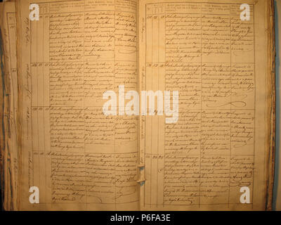 95 Šeduvos RKB 1840-1847 krikšto metrikų knyga 159 Stockfoto