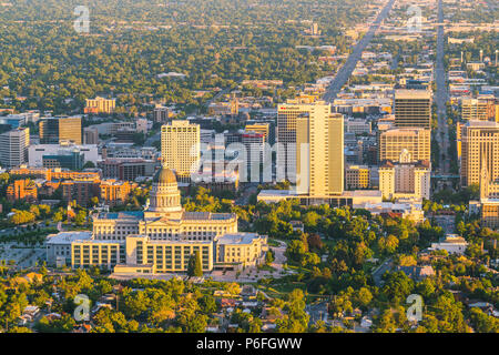 Salt Lake City, Utah, USA. 2017/06/14: Schöne salt lake city bei Sonnenuntergang. Stockfoto