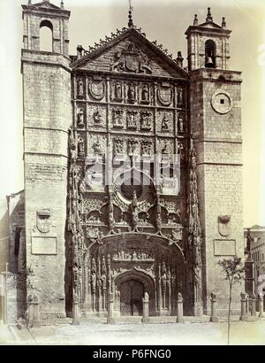 Valladolid, konventualen Portada de la Iglesia de San Pablo. Stockfoto