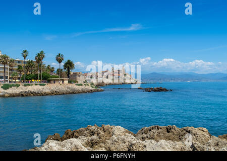 Antibes Altstadt, Antibes, Côte d'Azur, Frankreich Stockfoto