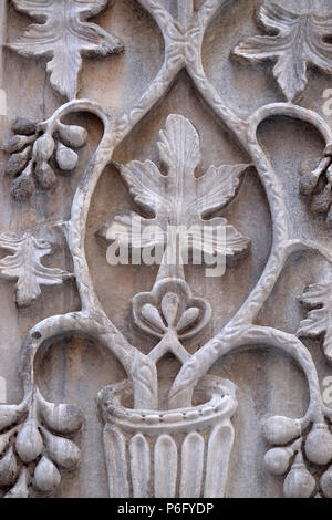 Mittelalterliche Entlastung vom Dogenpalast Kapital in Saint Mark Square, Venedig, Italien, UNESCO Weltkulturerbe Stockfoto