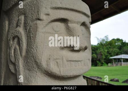 Alto de Las Piedras in ISNOS - Archäologischer Park von San Agustin. Departement Huila. Kolumbien. Stockfoto