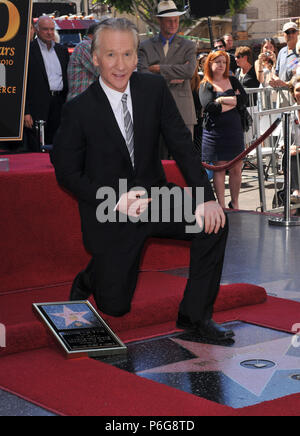 Bill Maher geehrt mit einem Stern auf dem Hollywood Walk of Fame in Los Angeles. BillMaher Star WOF 01 Veranstaltung in Hollywood Leben - Kalifornien, Red Carpet Event, USA, Filmindustrie, Prominente, Fotografie, Bestof, Kunst, Kultur und Unterhaltung, Topix prominente Mode, Besten, Hollywood Leben, Event in Hollywood Leben - Kalifornien, Film Stars, TV Stars, Musik, Promis, Topix, Bestof, Kunst, Kultur und Unterhaltung, Fotografie, Anfrage tsuni@Gamma-USA.com, Kredit Tsuni/USA, ausgezeichnet mit einem Stern auf dem Hollywood Walk ofFame in Los Angeles, 2010 Stockfoto