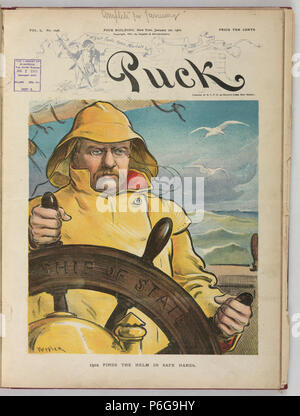 1902 findet das Ruder in sicheren Händen - Keppler. Stockfoto