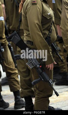 Israel. Jerusalem. Der Wehrdienst. Soldaten der israelischen Armee, die in der Westlichen Mauer. Stockfoto
