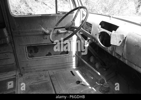 Verlassenes auto Zion National Park Stockfoto