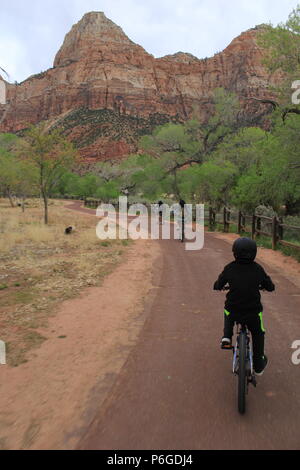 Verlassenes auto Zion National Park Stockfoto
