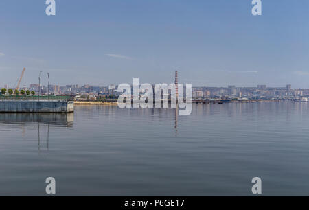 Industriegebiet von Baku Stockfoto