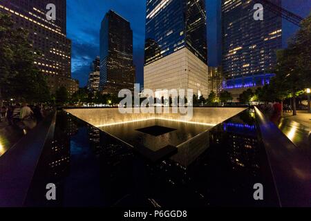 9/11 Memorial. World Trade Center. New York City, USA. Stockfoto