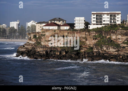 Queenscliff Kopf und Manly Beach in Sydney, Australien Stockfoto