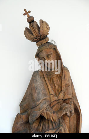 Jungfrau Maria Statue, Kloster der Schwestern vom Heiligen Kreuz in Gemunden, Deutschland Stockfoto