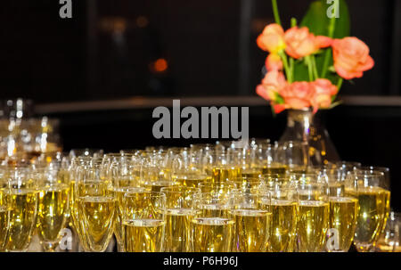 Wein Cocktail am Gala Dinner Bankett Veranstaltung willkommen Stockfoto