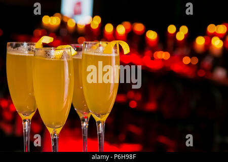 Wein Cocktail am Gala Dinner Bankett Veranstaltung willkommen Stockfoto